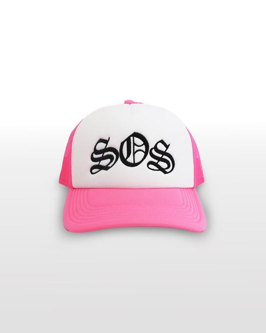 S.O.S Pink Trucker Cap