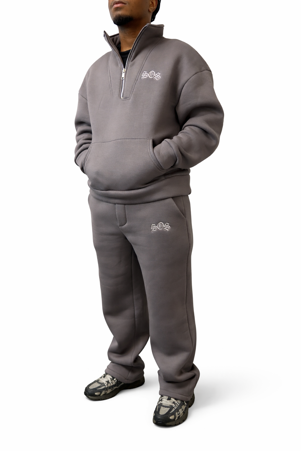 Oversized SOS Quarter Zip Tracksuit