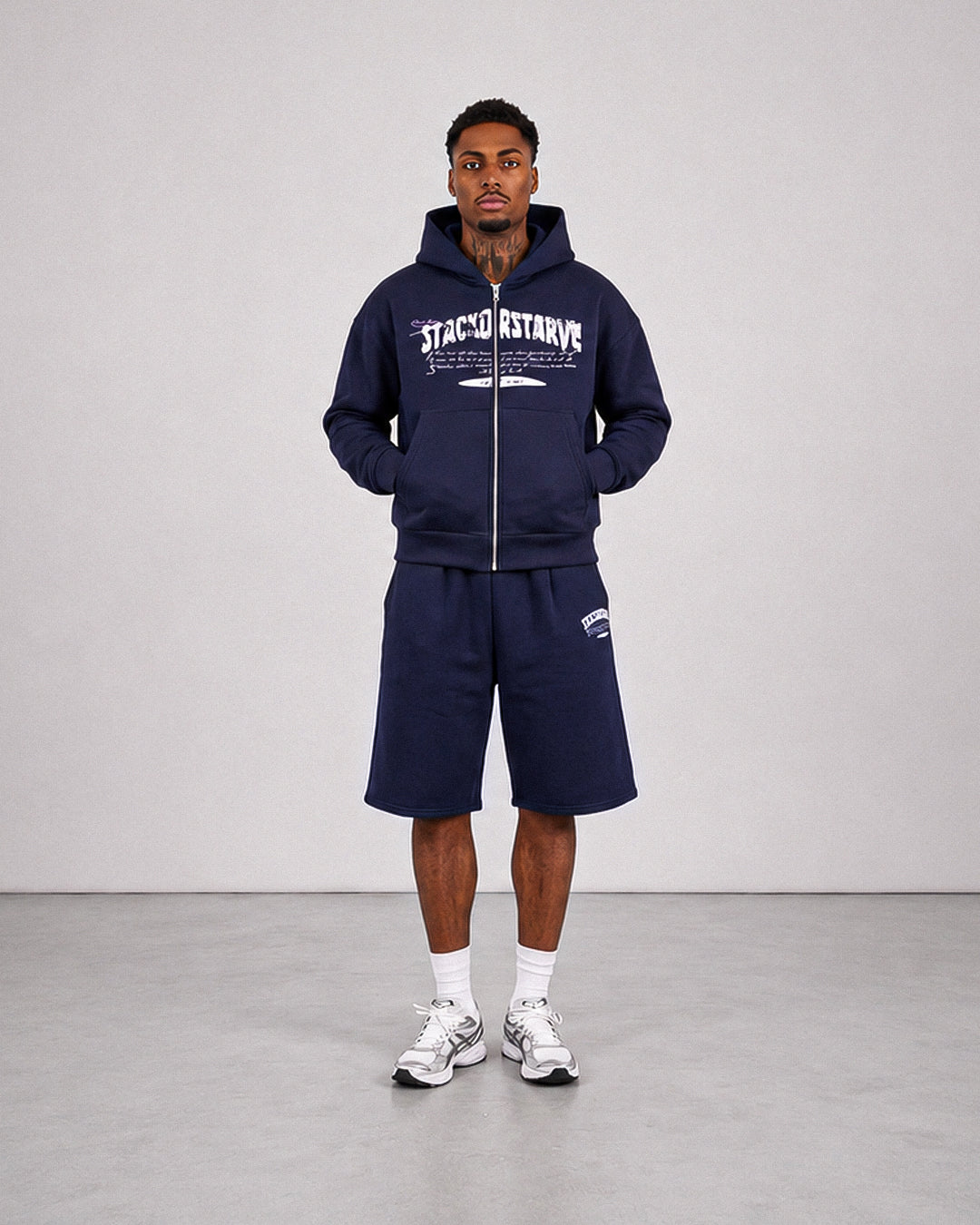 Signature Hoodie And Shorts Set