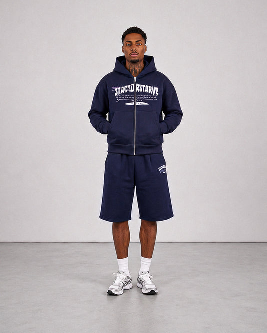 Signature Hoodie And Shorts Set
