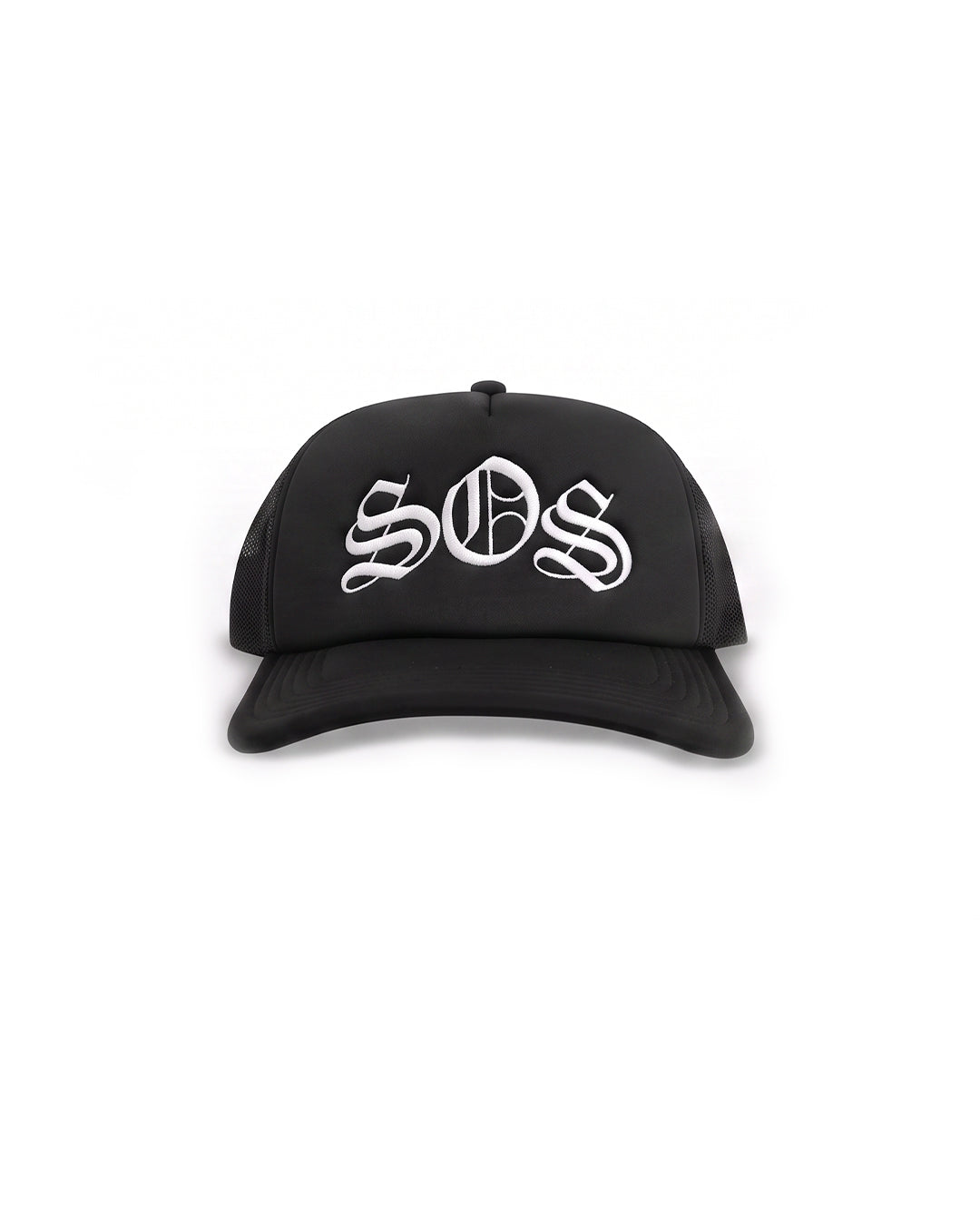 Black SOS Trucker Cap
