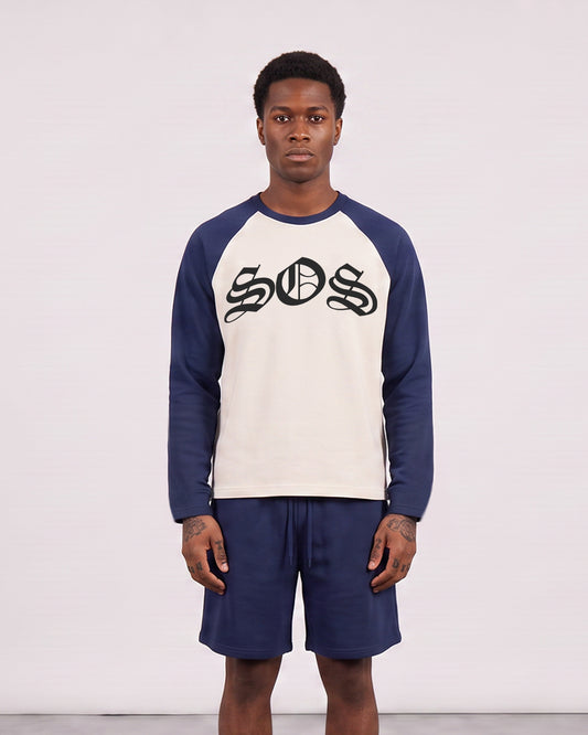 Long Sleeve SOS Two Tone T-shirt