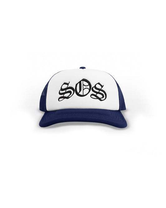 S.O.S Navy Trucker Cap