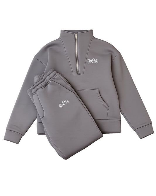 Oversized SOS Quarter Zip Tracksuit