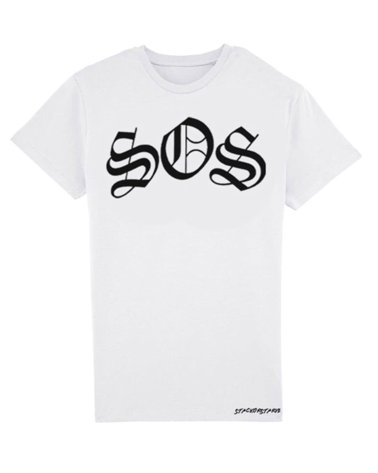 SOS White T-Shirt