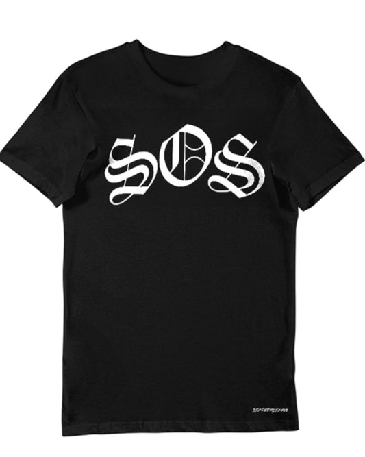 SOS Black T-shirt